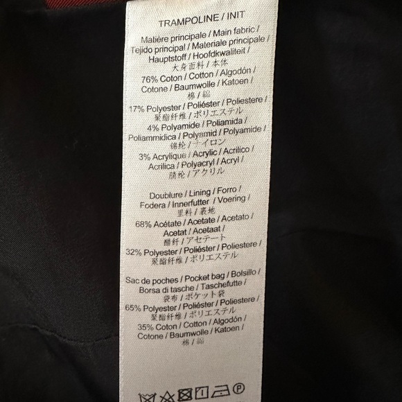 Comptoir Des Cotonniers Marled Tweed Moto Zip Blazer Jacket - Size XS - Picture 7 of 7